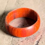 Bague en cœur rouge T59-60