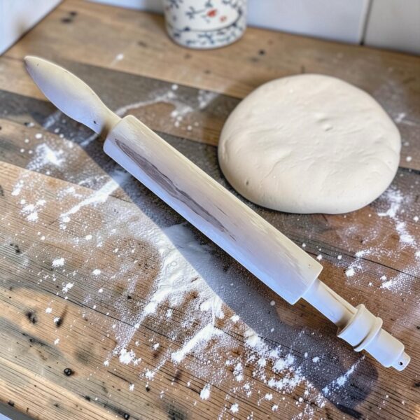 Spatule écossaise avec rouleau à pâtisserie intégré en frêne – Image 1