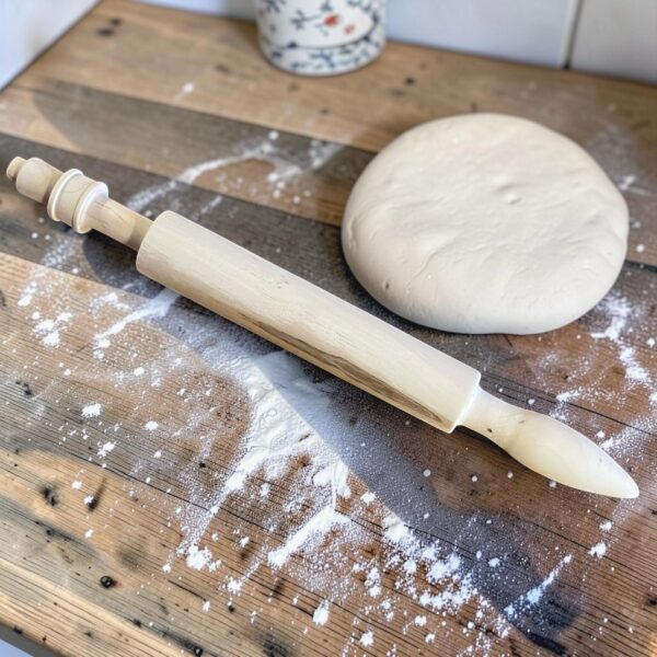 Spatule écossaise avec rouleau à pâtisserie intégré en frêne – Image 4