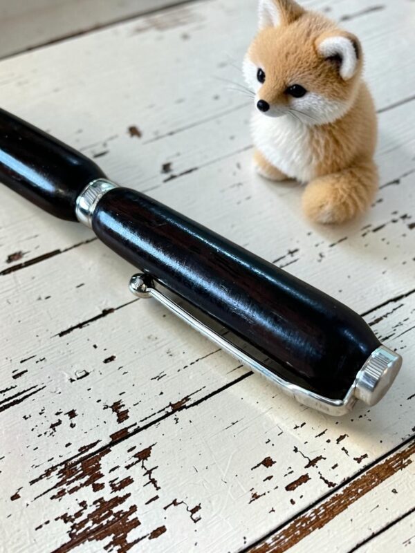 Stylo bille en ébène de macassar – Image 5